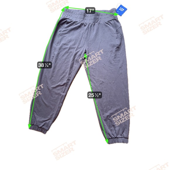 Joy Lab Women Jogger Sweatpants Gray Size L Relaxed Fit Cuffed Ankle - Picture 3 of 4